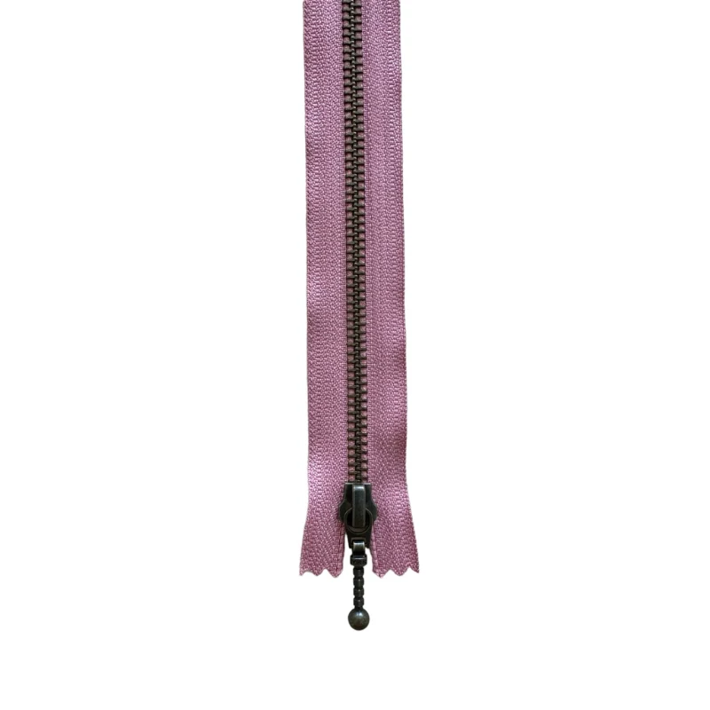 YKK Fast Lynlås Antik Messing 6 mm 35 cm